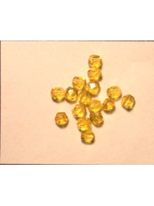 CZ Round Faceted 3mm Topaz