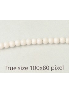 Czech Round bead 3mm White