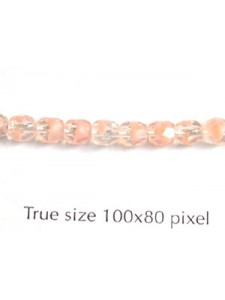 CZ Round Faceted 4mm 2ToneCrystal/OpPink