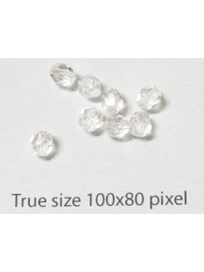 CZ Round Faceted 4mm Clear