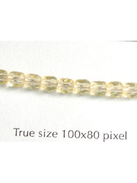 CZ Round Faceted 4mm Citrine