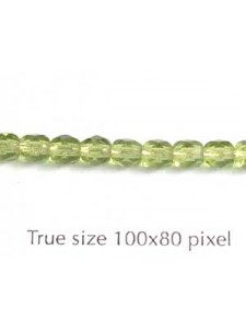 CZ Round Faceted 4mm Olive