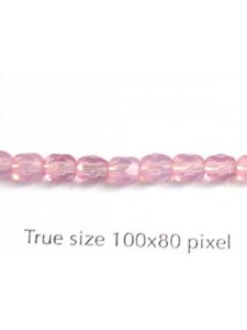 CZ Round Faceted 4mm Opal Pink
