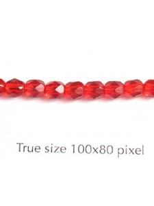 CZ Round Faceted 4mm Ruby