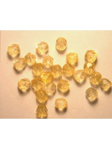 CZ Round Faceted 4mm Tawny Yellow