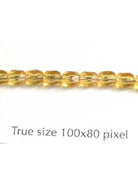 CZ Round Faceted 4mm Topaz