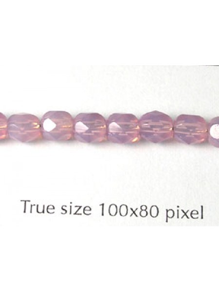 CZ Round Faceted 5mm Opal Lilac- Limited