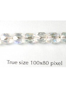 CZ Round Faceted 6mm Clear AB