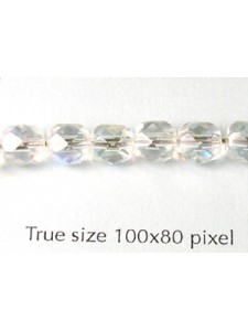 CZ Round Faceted 6mm Clear AB