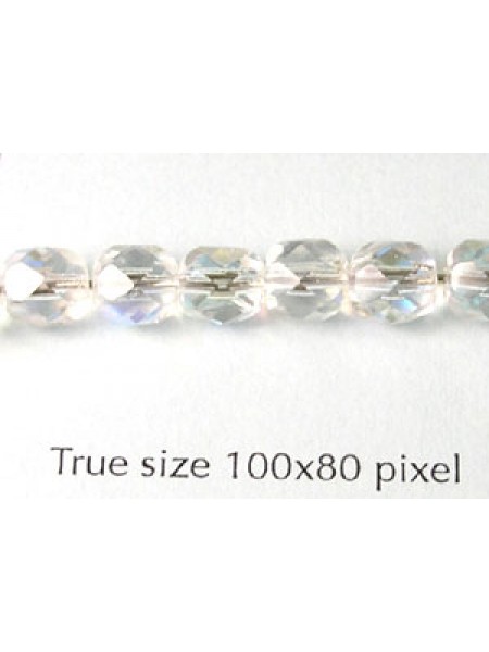 CZ Round Faceted 6mm Clear AB