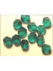 CZ Round Faceted 6mm Emerald Green