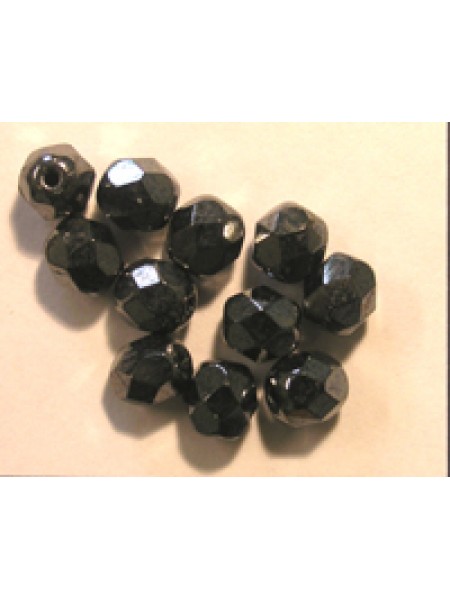 CZ Round Faceted 6mm Gunmetal