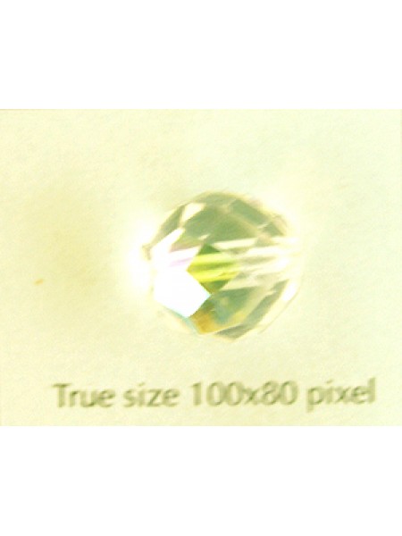 CZ Round Faceted Bead 12mm Clear AB