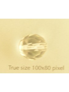 CZ Round Faceted Bead 12mm Clear