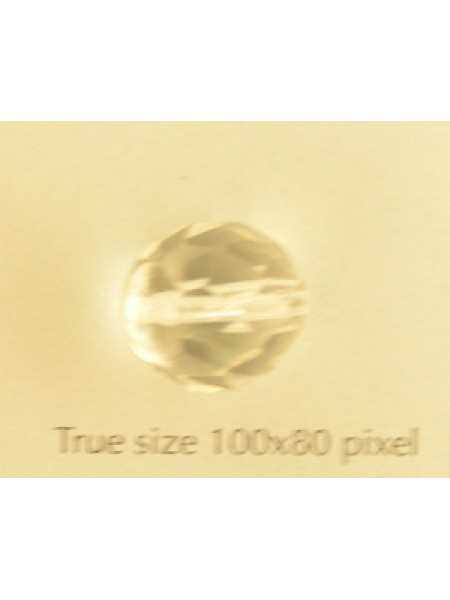 CZ Round Faceted Bead 12mm Clear