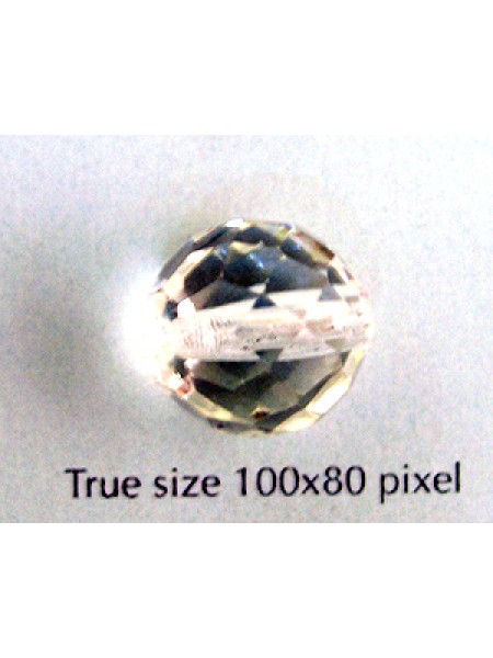 CZ Round Faceted 14mm Clear