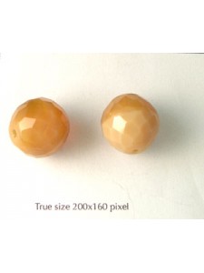 Czech Round Bead 12mm Opal Brown