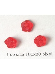 CZ Flower Disc 7mm Red
