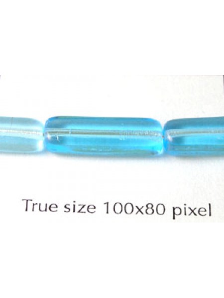 CZ Rectangle 6x17mm Light Aqua