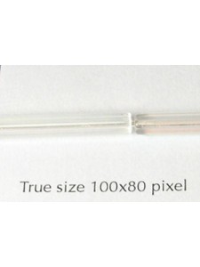 CZ Satina Tube 4x25mm Clear AB