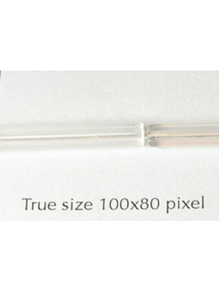 CZ Satina Tube 4x25mm Clear AB