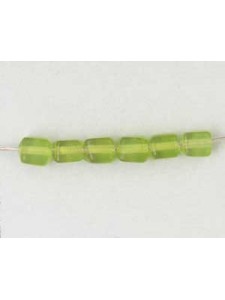 Indian Cube 4x5mm Peridot