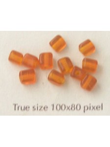 Indian Cube 4x5mm Transp. Orange