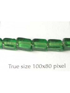 Cube Bead Emerald 5x7mm Emerald