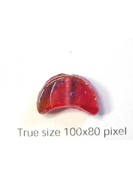 Indian Flat Crescent 15x7mm; Rose AB