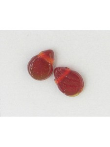 Flat Glass Drop Ruby