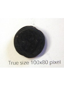 Indian Disc Bead 16mm Black Matt