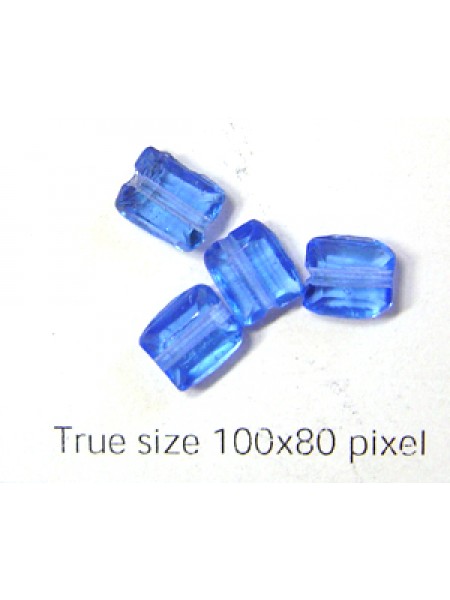 Flat Rectangle 5mm Lt Blue