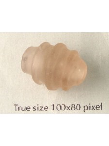Indian Large Hive Bead Frosted Lt Rose