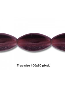 DISC Bead Oval 18x11mm Amethyst