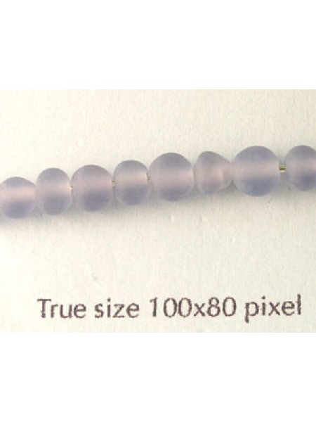 Round Bead Matt 4mm Light Amethyst-each