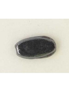 Indian Flat Oval 20x10x6mm Jet Luster