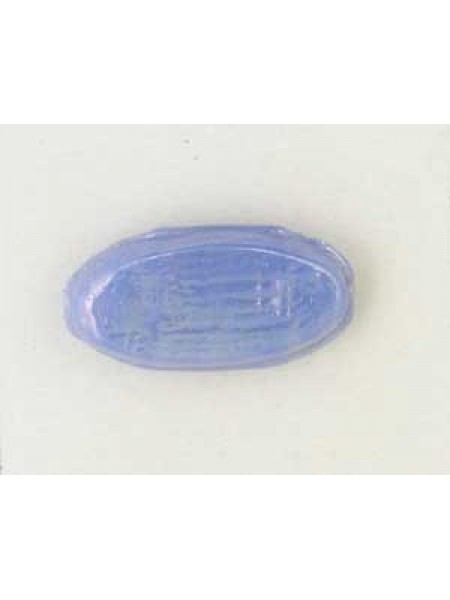 Indian Flat Oval 20x10x6mm Opaq Blue Lus