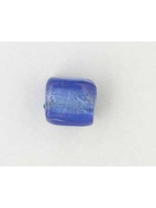 Indian Cube 10mm Silver Foiled Sapphire