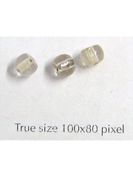Indian Foil Round 5mm Clear