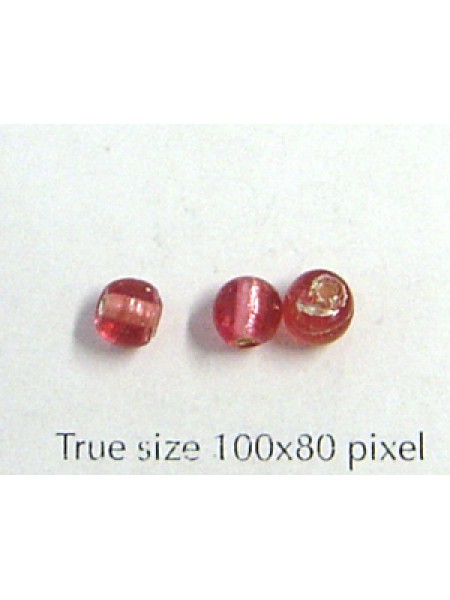 Indian Foil Round 5mm Pink
