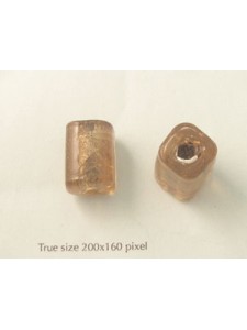 Indian Foil Sq. Cylinder 20x13mm Peach