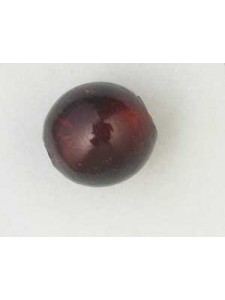 Indian Round 16mm Silver Foiled Dark Red