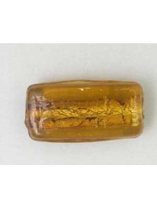 Indian 25x12x7mm Rect Silver Foil Amber