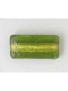 Indian 25x12x7mm Rect Silver Foil Olive
