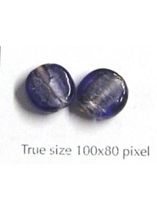 Indina Disc Foil Bead 10mm Amethyst