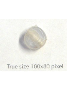 Indian Disc Foil Bead 10mm Clear
