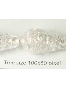 Bead Style004 Drop 25x13mm Clear