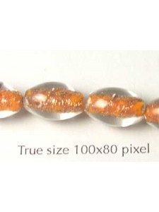 Bead Style044 12x8mm Orange