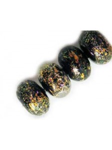 CZ Disc 12x8mm Green Dichroic