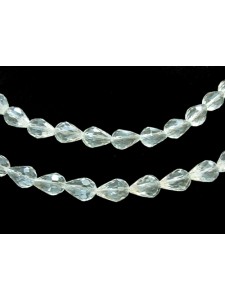 Glass Drop 14x10mm Clear 50pcs/strand